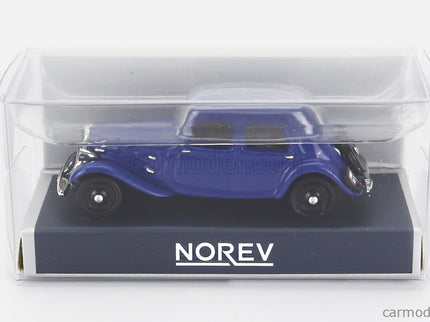 Citroen 11AL 1938 1:87 Norev Emeraude modrá