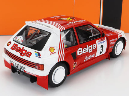 PEUGEOT | 205 T16 Gr.B BELGA N 3 RALLY YPRES 1985 B.DARNICHE - A.MAHE | RED WHITE