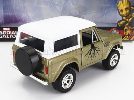 FORD USA | BRONCO WITH GROOT FIGURE MARVEL GUARDIANS OF THE GALAXY 1973 | GREEN WHITE