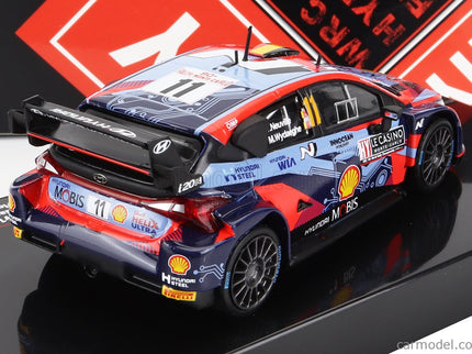 Hyundai i20 Coupe WRC Mobis N°11 Rally Montecarlo 2022 T.Neuville - M.Wydaeghe 1:43 IXO Models 2 Tone modrá červená