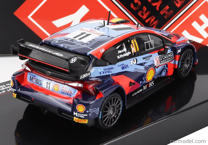 Hyundai i20 Coupe WRC Mobis N°11 Rally Montecarlo 2022 T.Neuville - M.Wydaeghe 1:43 IXO Models 2 Tone modrá červená