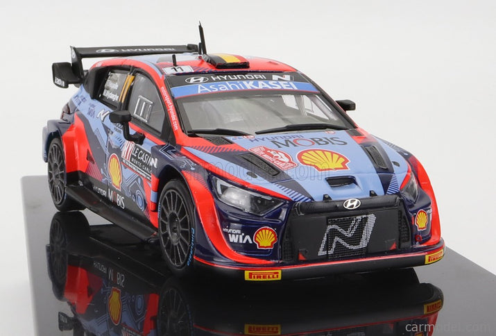 Hyundai i20 Coupe WRC Mobis N°11 Rally Montecarlo 2022 T.Neuville - M.Wydaeghe 1:43 IXO Models 2 Tone modrá červená