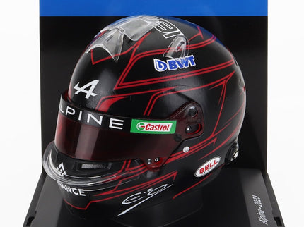 Bell Helmet F1 Helma Renault A523 Team Bwt Alpine N°31 Sezóna 2023 Esteban Ocon 1:5 Spark Model čierna červená