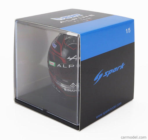 Bell Helmet F1 Helma Renault A523 Team Bwt Alpine N°31 Sezóna 2023 Esteban Ocon 1:5 Spark Model čierna červená