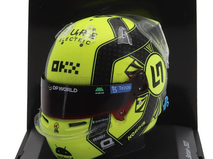 Bell Helmet F1 Helma MCL60 Team Mclaren N°4 Sezóna 2023 Lando Norris 1:5 Spark Model žltá čierna