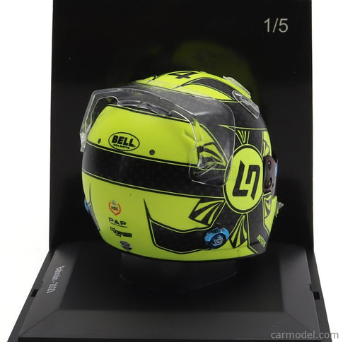 Bell Helmet F1 Helma MCL60 Team Mclaren N°4 Sezóna 2023 Lando Norris 1:5 Spark Model žltá čierna