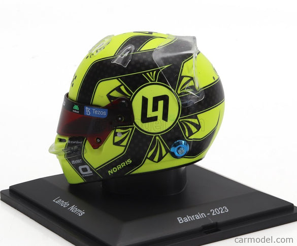 Bell Helmet F1 Helma MCL60 Team Mclaren N°4 Sezóna 2023 Lando Norris 1:5 Spark Model žltá čierna