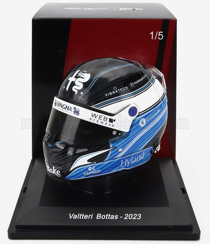 BELL HELMET | F1  CASCO HELMET ALFA ROMEO C43 TEAM STAKE N 77 SEASON 2023 VALTTERI BOTTAS | 2 TONE BLUE