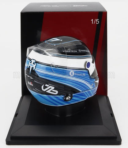BELL HELMET | F1  CASCO HELMET ALFA ROMEO C43 TEAM STAKE N 77 SEASON 2023 VALTTERI BOTTAS | 2 TONE BLUE