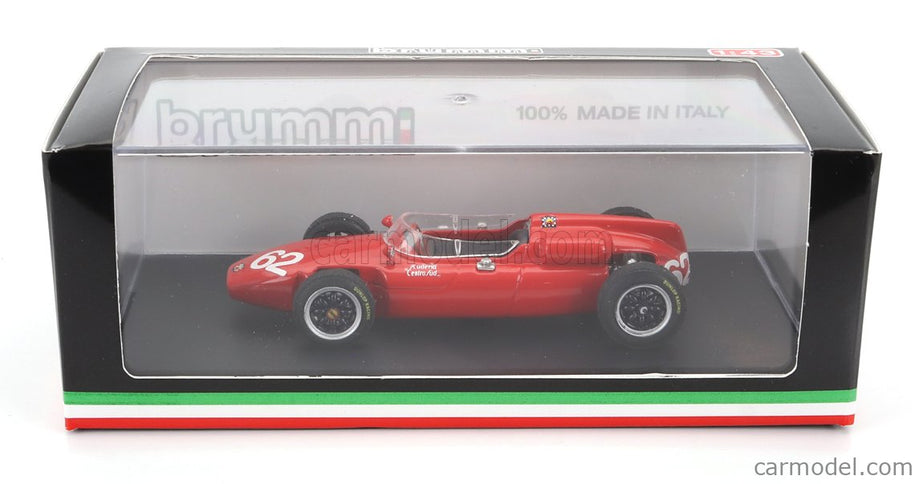 Cooper F1 T53 Maserati N°62 Italy GP 1961 L.Bandini 1:43 Brumm červená
