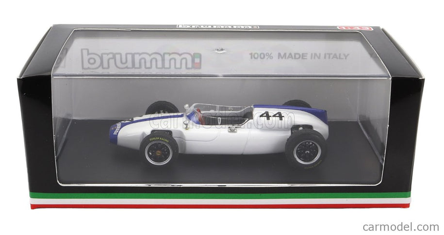 Cooper F1 T56 N°44 Belgium GP 1961 M.Gregory 1:43 Brumm biela modrá