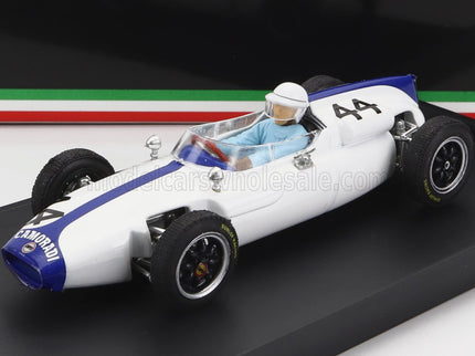 COOPER | F1  T56 N 44 BELGIUM GP 1961 M.GREGORY - WITH DRIVER FIGURE | WHITE BLUE
