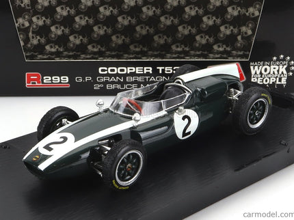 Cooper F1 T53 N°2 British GP 1960 B.Mclaren 1:43 Brumm zelená biela