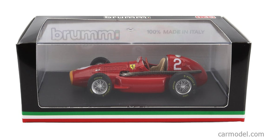 Ferrari F1 553 Squalo N°2 French GP 1955 J.F.Gonzalez 1:43 Brumm červená
