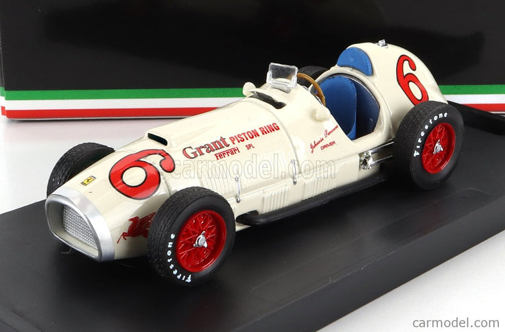 Ferrari F1 375 Indy N°6 Indianapolis 500 GP 1952 Johnnie Parson 1:43 Brumm biela