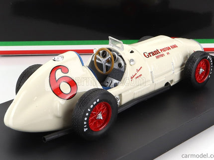 Ferrari F1 375 Indy N°6 Indianapolis 500 GP 1952 Johnnie Parson 1:43 Brumm biela