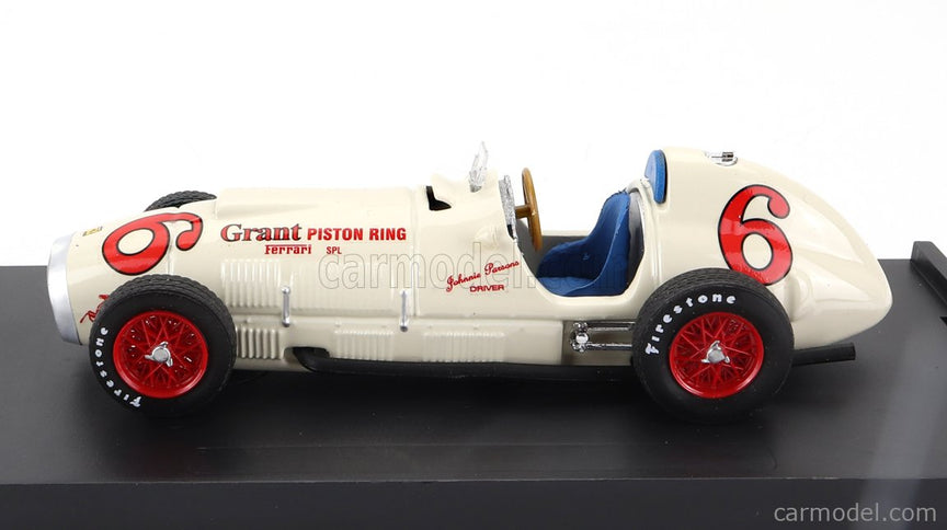 Ferrari F1 375 Indy N°6 Indianapolis 500 GP 1952 Johnnie Parson 1:43 Brumm biela