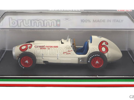 Ferrari F1 375 Indy N°6 Indianapolis 500 GP 1952 Johnnie Parson 1:43 Brumm biela