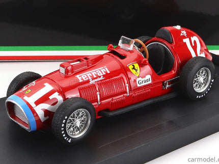 Ferrari F1 375 Indianapolis N°12 1952 A.Ascari 1:43 Brumm červená