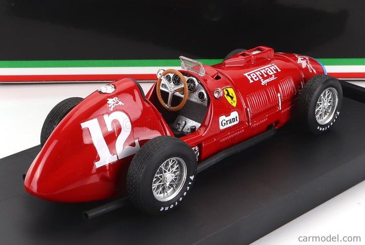 Ferrari F1 375 Indianapolis N°12 1952 A.Ascari 1:43 Brumm červená