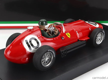 Ferrari F1 801 N°10 3. Miesto British GP 1957 M.Hawthorn - With Driver Figúrka 1:43 Brumm červená