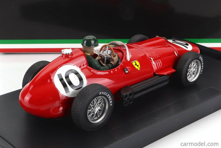 Ferrari F1 801 N°10 3. Miesto British GP 1957 M.Hawthorn - With Driver Figúrka 1:43 Brumm červená