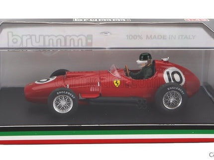 Ferrari F1 801 N°10 3. Miesto British GP 1957 M.Hawthorn - With Driver Figúrka 1:43 Brumm červená