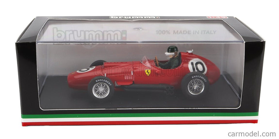 Ferrari F1 801 N°10 3. Miesto British GP 1957 M.Hawthorn - With Driver Figúrka 1:43 Brumm červená