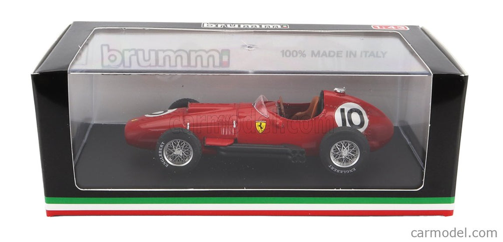 Ferrari F1 801 N°10 3. Miesto British GP 1957 M.Hawthorn 1:43 Brumm červená