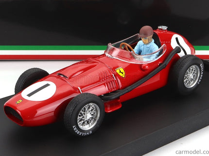 Ferrari F1 Dino 246 N°1 Víťaz British GP 1958 P.Collins - With Driver Figúrka 1:43 Brumm červená