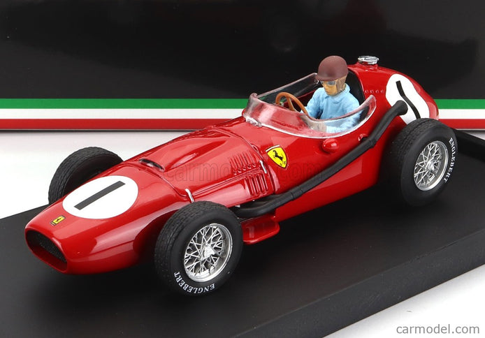 Ferrari F1 Dino 246 N°1 Víťaz British GP 1958 P.Collins - With Driver Figúrka 1:43 Brumm červená