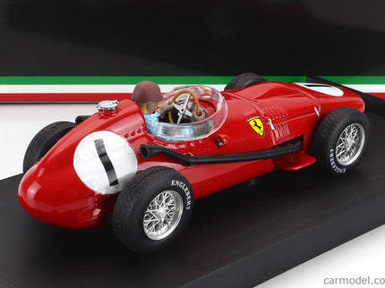 Ferrari F1 Dino 246 N°1 Víťaz British GP 1958 P.Collins - With Driver Figúrka 1:43 Brumm červená