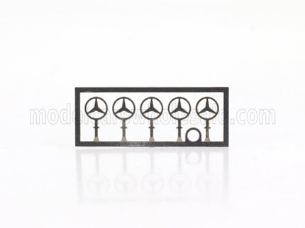 ACCESSORIES | 5X LOGO MERCEDES BENZ STAR - LOGO STELLA MERCEDES | SILVER