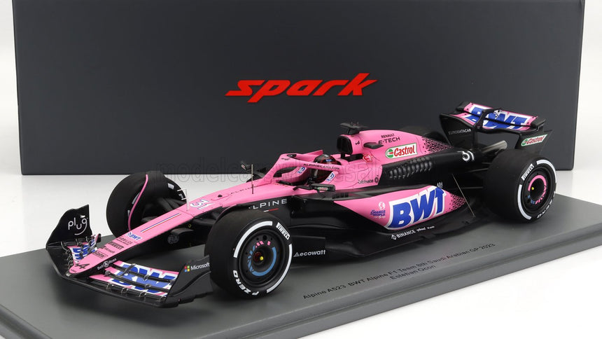 ALPINE | F1  A523 TEAM BWT ALPINE N 31 SEASON 2023 ESTEBAN OCON | PINK BLUE