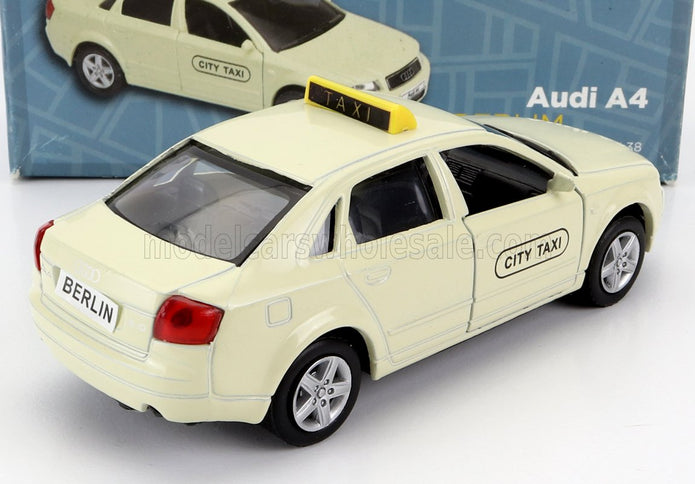 AUDI | A4 TAXI BERLINO GERMANY 2004 - DAMAGED CARD BOX | CREAM