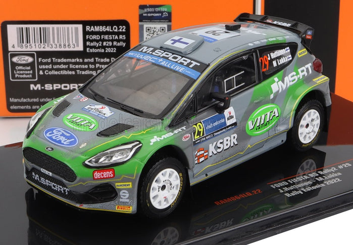 FORD ENGLAND | FIESTA RS RALLY2 N 29 RALLY ESTONIA 2022 J.HUTTUNEN - M.LUKKA | GREY GREEN