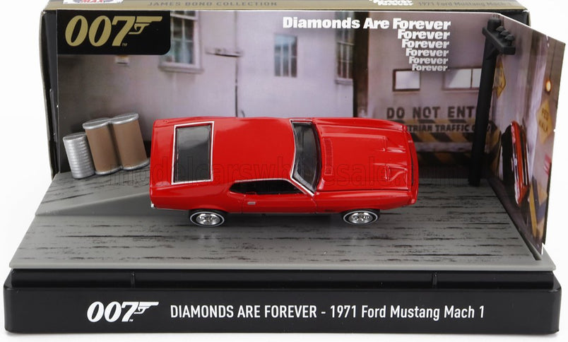 FORD USA | MUSTANG MACH-1 COUPE 1971 - 007 JAMES BOND - DIAMONDS ARE FOREVER - UNA CASCATA DI DIAMANTI | RED