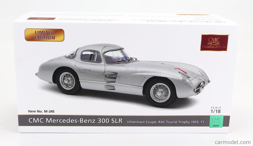 Mercedes Benz 300 Slr Coupe N T1 Rac Tourist Trophy 1955 1:18 CMC strieborná