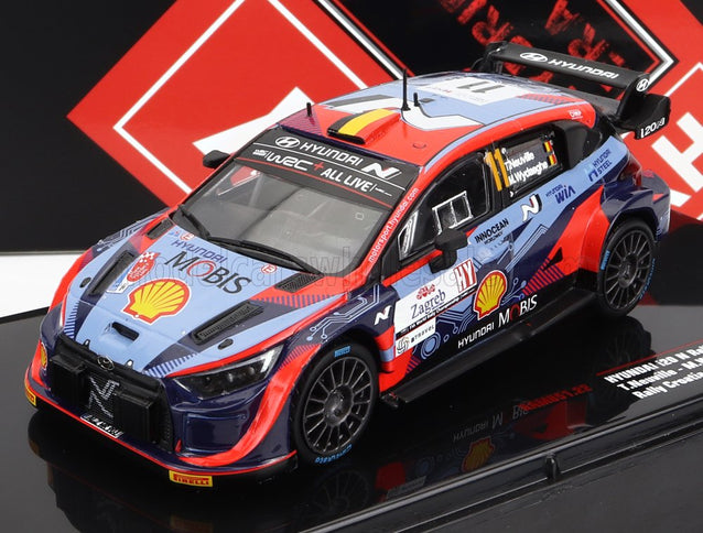 HYUNDAI | i20 COUPE WRC MOBIS N 11 RALLY CROATIA 2022 T.NEUVILLE - M.WYDAEGHE | 2 TONE BLUE RED