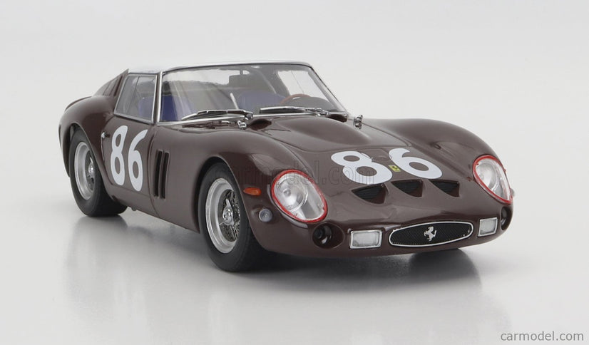 Ferrari 250 GTO 3.0L V12 Coupe N°86 4. Miesto Targa Florio 1962 Pietro Ferraro - Giorgio Scarlatti 1:18 KK Scale hnedá biela