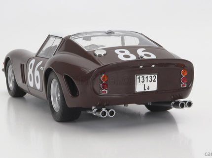 Ferrari 250 GTO 3.0L V12 Coupe N°86 4. Miesto Targa Florio 1962 Pietro Ferraro - Giorgio Scarlatti 1:18 KK Scale hnedá biela