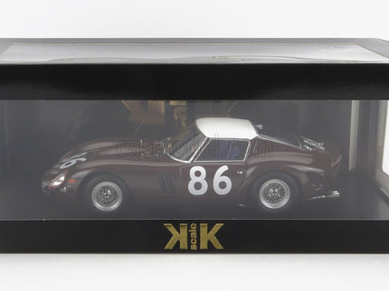 Ferrari 250 GTO 3.0L V12 Coupe N°86 4. Miesto Targa Florio 1962 Pietro Ferraro - Giorgio Scarlatti 1:18 KK Scale hnedá biela