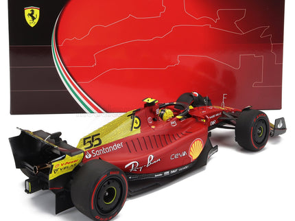 FERRARI | F1-75 TEAM SCUDERIA FERRARI N 55 4th MONZA ITALY GP 2022 CARLOS SAINZ | RED YELLOW