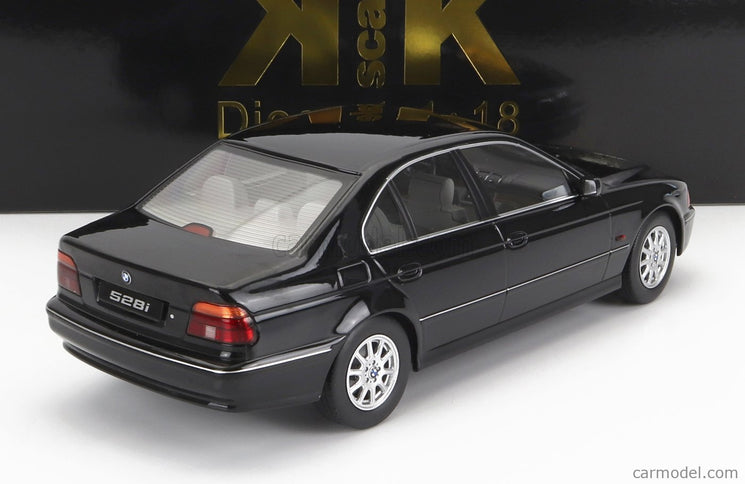 BMW 5-SERIES 528i (E39) Sedan 1995 1:18 KK Scale čierna