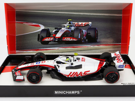 HAAS | F1  VF-22 TEAM HAAS N 47 11th BAHRAIN GP 2022 MICK SCHUMACHER | WHITE BLACK RED