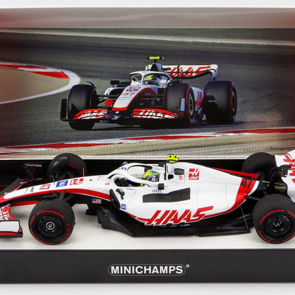 HAAS | F1  VF-22 TEAM HAAS N 47 11th BAHRAIN GP 2022 MICK SCHUMACHER | WHITE BLACK RED