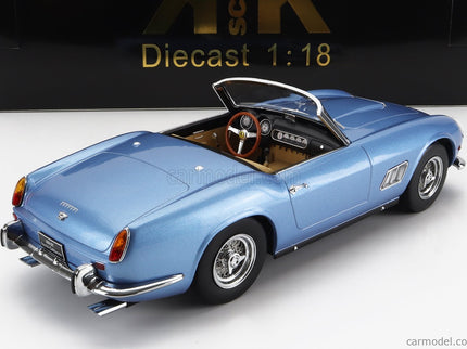 Ferrari 250GT California Spider With Hard-Top 1960 1:18 KK Scale svetlomodrá metalická