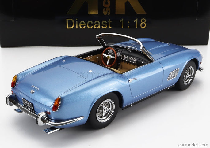 Ferrari 250GT California Spider With Hard-Top 1960 1:18 KK Scale svetlomodrá metalická