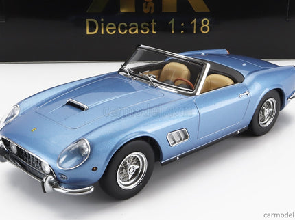 Ferrari 250GT California Spider With Hard-Top 1960 1:18 KK Scale svetlomodrá metalická
