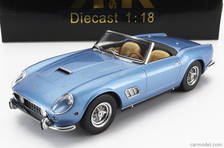 Ferrari 250GT California Spider With Hard-Top 1960 1:18 KK Scale svetlomodrá metalická